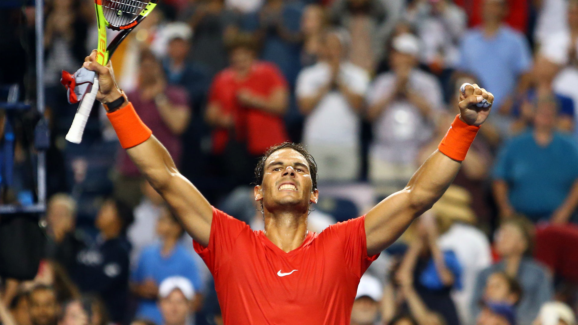 Rogers Cup 2018 Rafael Nadal Powers Past Stefanos Tsitsipas For Championship Win Sporting News Canada