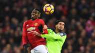 Paul Pogba Emre Can Manchester United Liverpool Premier League 15012017