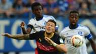 GIDEON JUNG JOHAN DJOUROU HAMBURG DANIEL GINCZEK STUTTGART GERMAN BUNDESLIGA 22082015