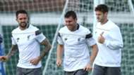 Liverpool FC Training Danny Ings James Milner Adam Lallana