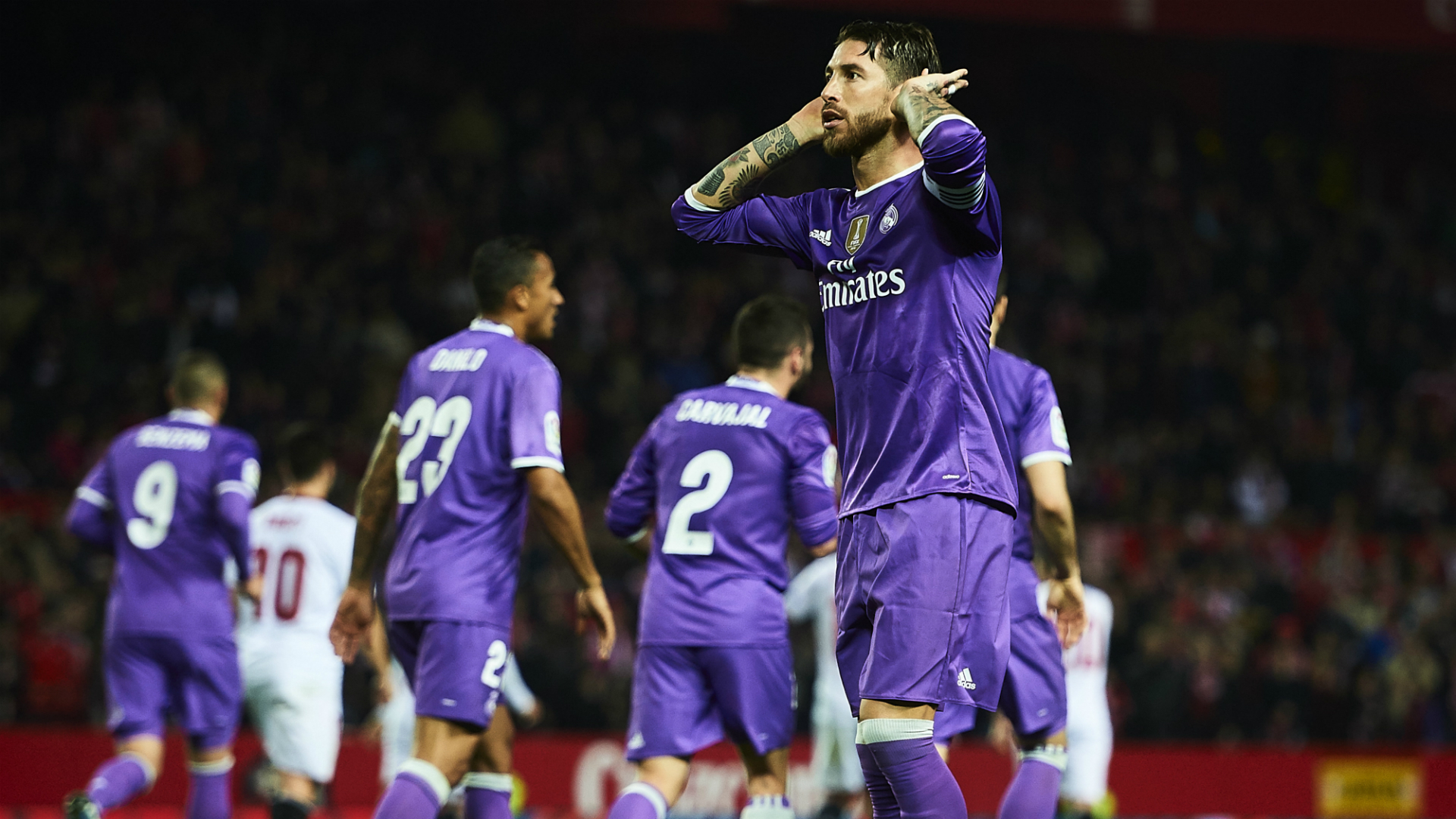 Real Madrid Sergio Ramos Furious With Sevilla Fans Goal Com
