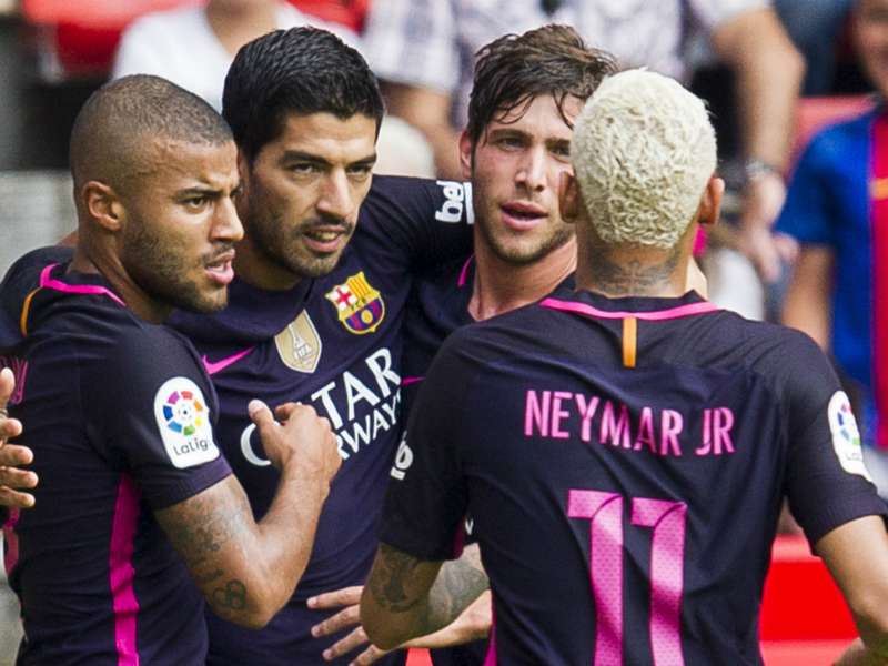 Neymar Suarez Rafinha Sergi Roberto Show Barca Should Be Just Fine Without Messi Goal Com