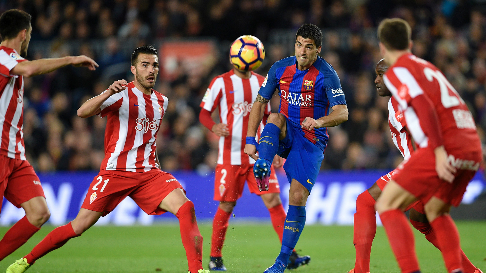 luis suarez barcelona sporting gijon laliga