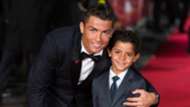 Cristiano Ronaldo and son movie premiere