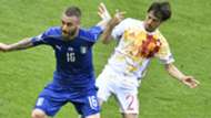 De Rossi Silva Italy Spain Euro 2016