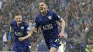 Andy King celebrates Leicester City Everton 07052016