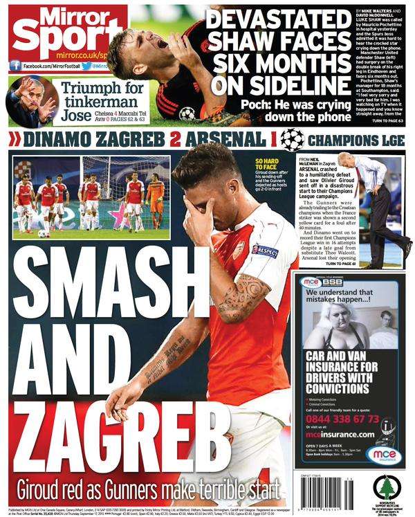 Giroud S Red Mist Chelsea Back To Winning Ways Goal S European Newspaper Review Goal Com