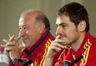 Vicente Del Bosque e Iker Casillas, España