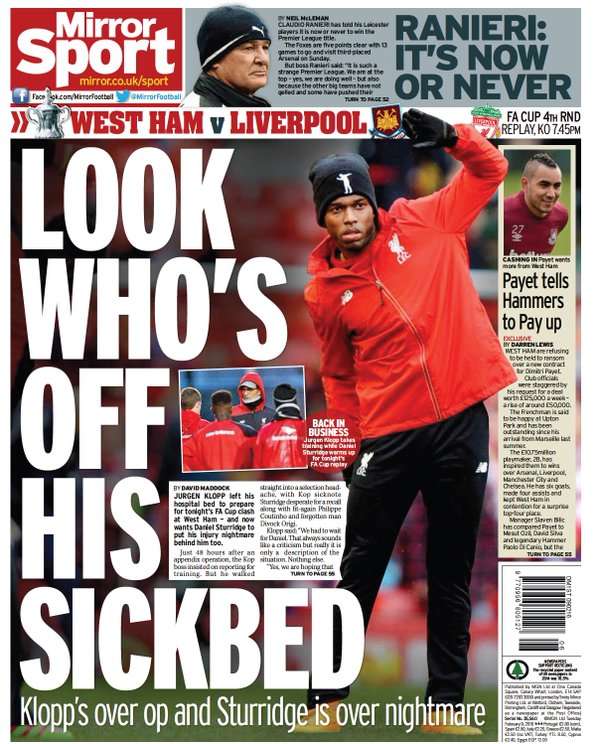 Man Utd Line Up Pochettino As Liverpool Ticket Dispute Rumbles On Goal S European Newspaper Review Goal Com