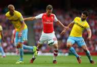 Aaron Ramsey, Arsenal v Crystal Palace, Premier League, 08162014