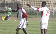 Kenya striker Denis Oliech and Macdonald Mariga