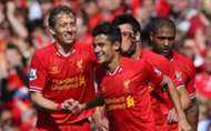 EPL - Liverpool vs QPR, Coutinho & Lucas