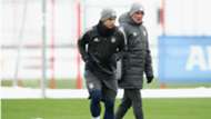James Rodriguez Jupp Heynckes Bayern Muenchen Training And Press Conference 04122017