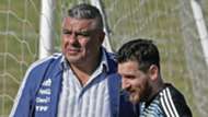 Claudio Tapia Lionel Messi Argentina training session 27052018