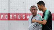Fernando Santos Cristiano Ronaldo Portugal training session 21062018