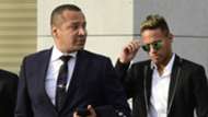 Neymar Sr Neymar Jr arrive to Spain national court in Madrid 02022016