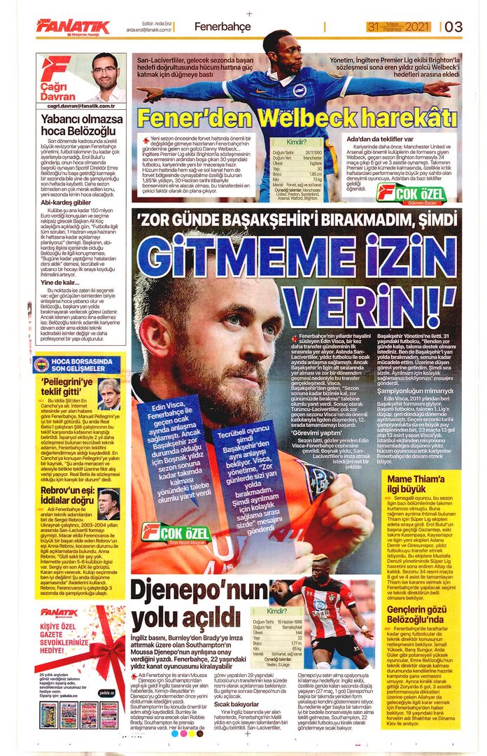 Fanatik 31Mayıs2021