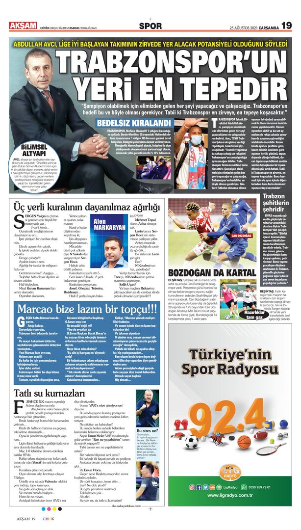 akşam 19 25ağustos2021