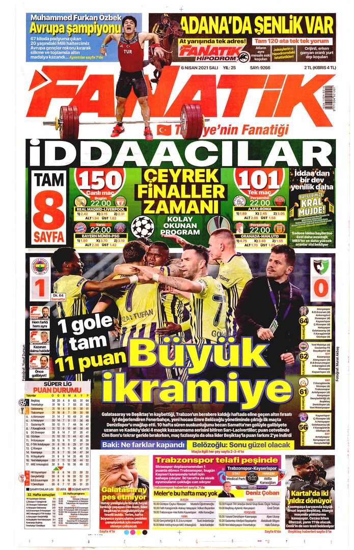 fanatik 1 6nisan2021