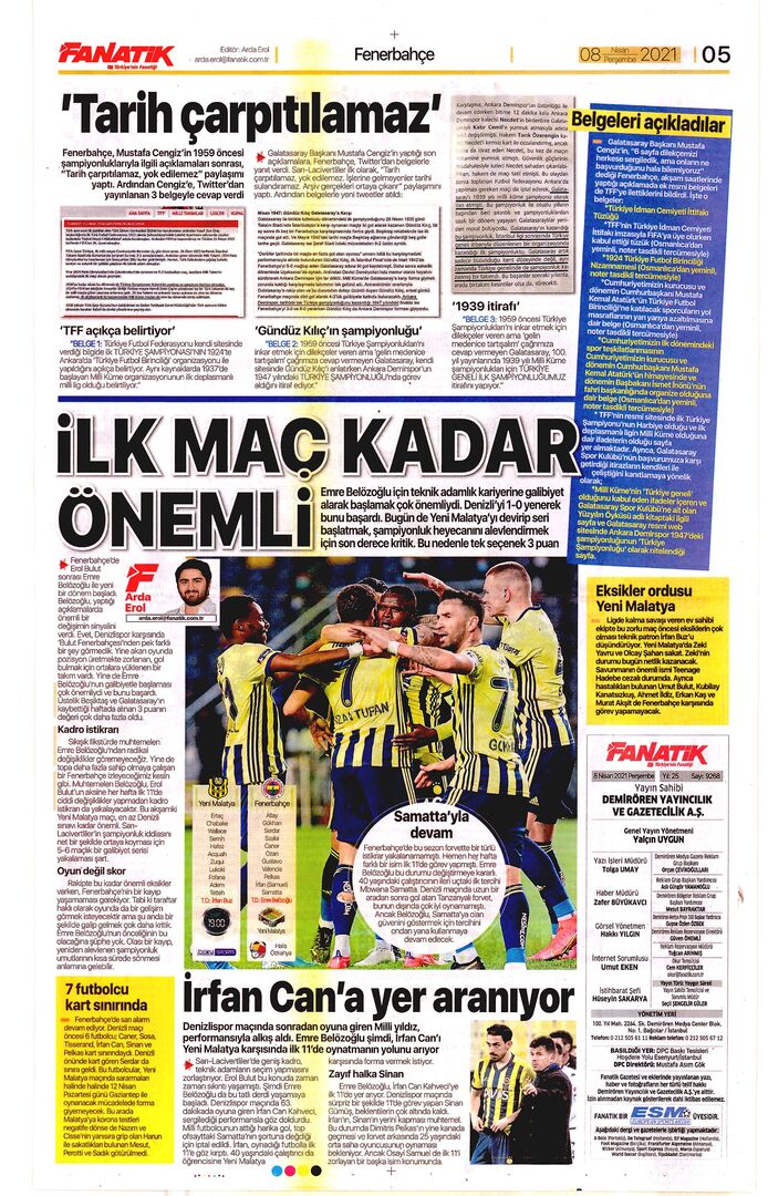 fanatik 5 8nisan2021