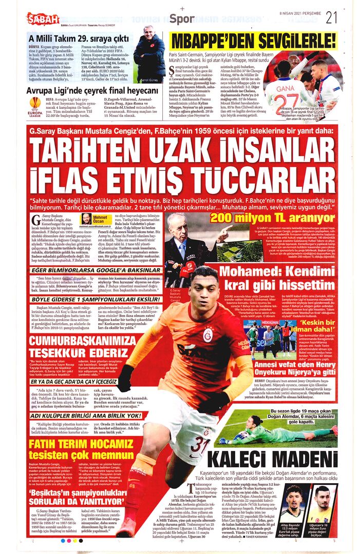 sabah 21 8nisan2021