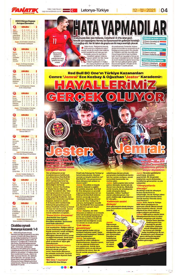 Fanatik 12Ekim2021
