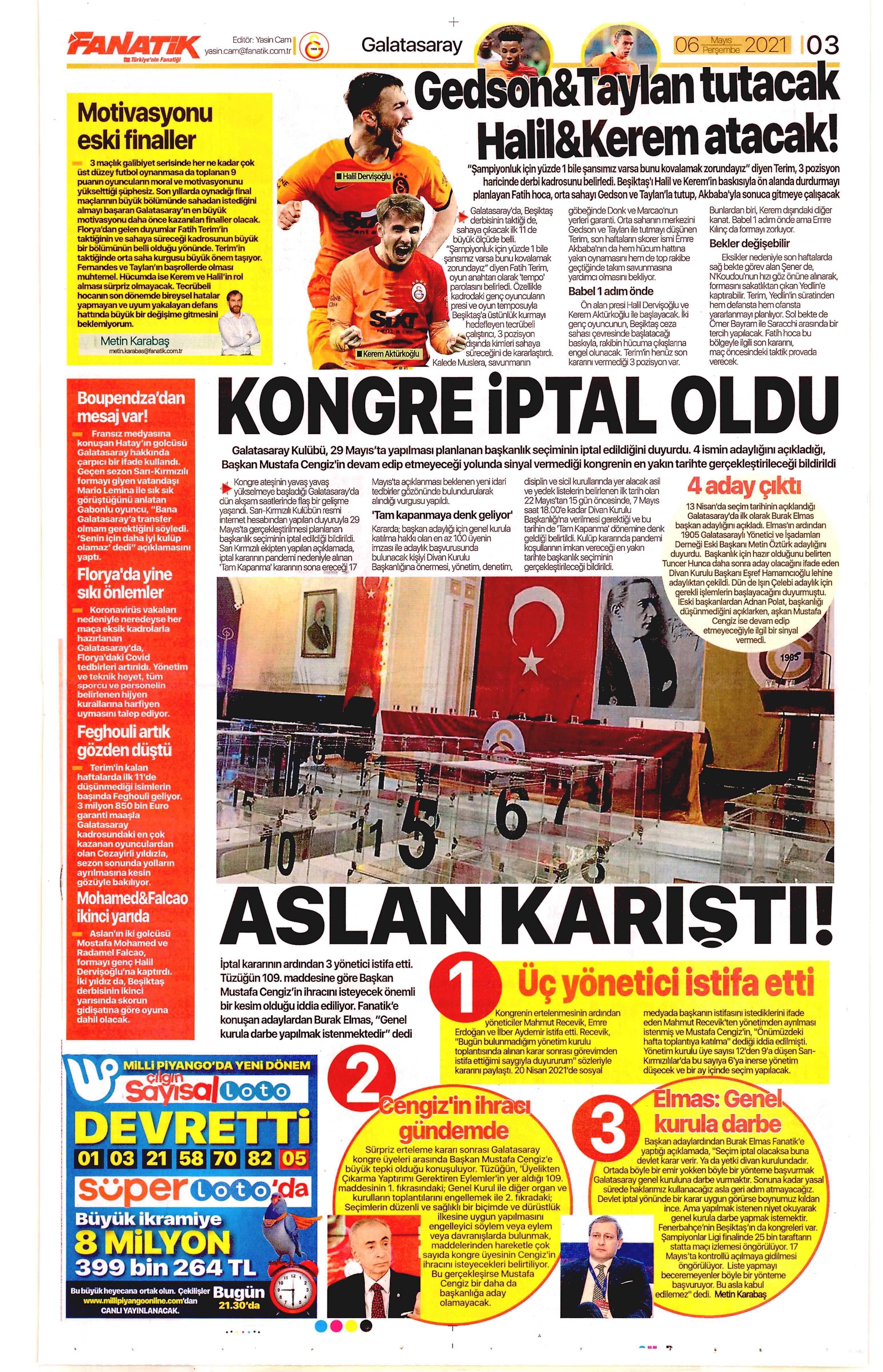 fanatik 3 6mayıs2021