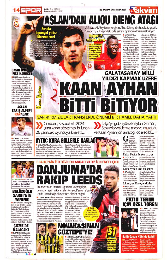 Takvim 28Haz2021
