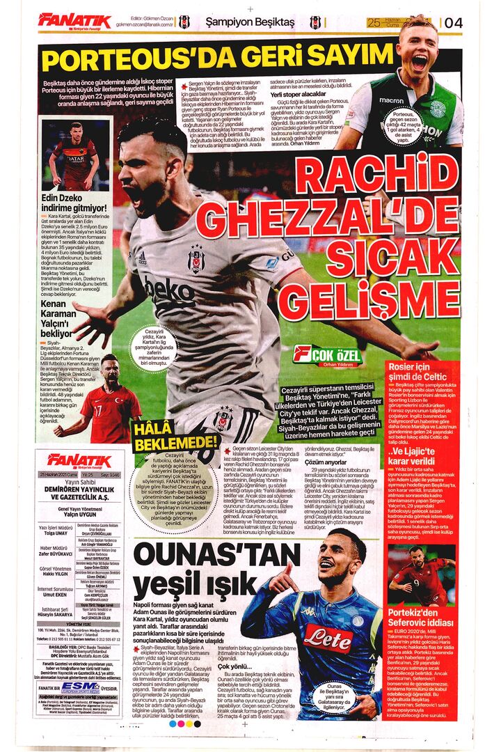 Fanatik 25Haziran2021