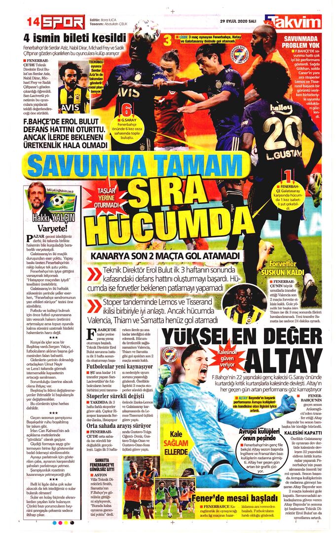 Takvim 09292020