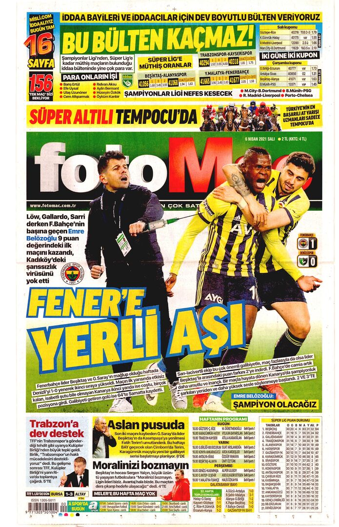 fotomaç 1 6nisan2021