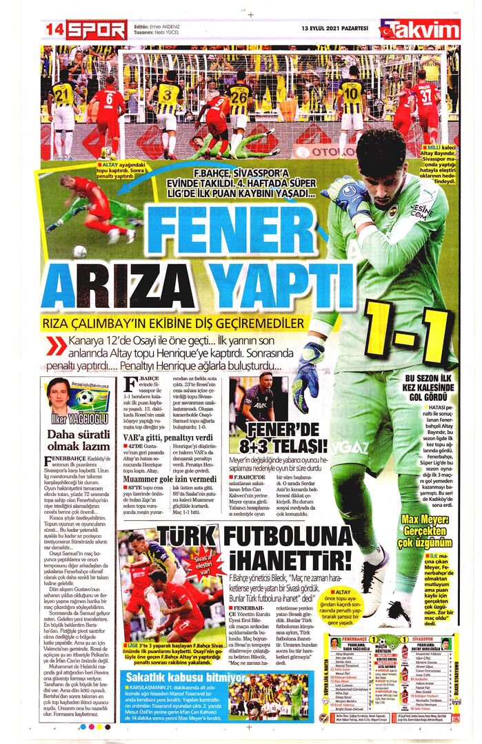 Takvim 13Eylul2021