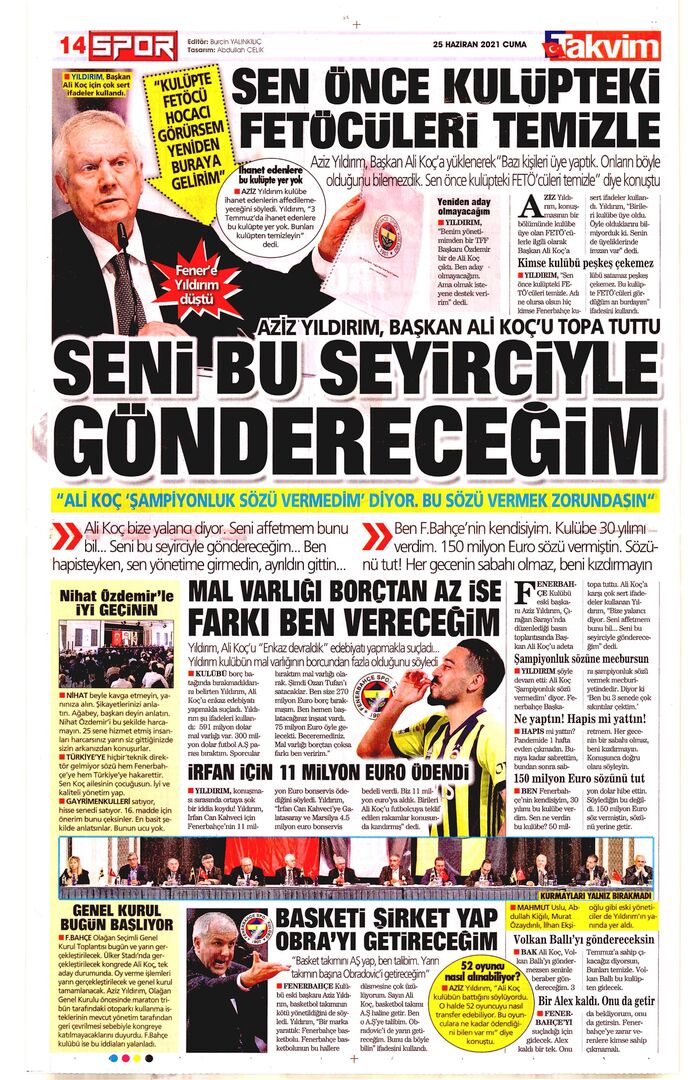 Takvim 25Haziran2021