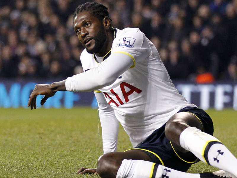 Adebayor Not Training With Youth Team Says Pochettino Goal Com