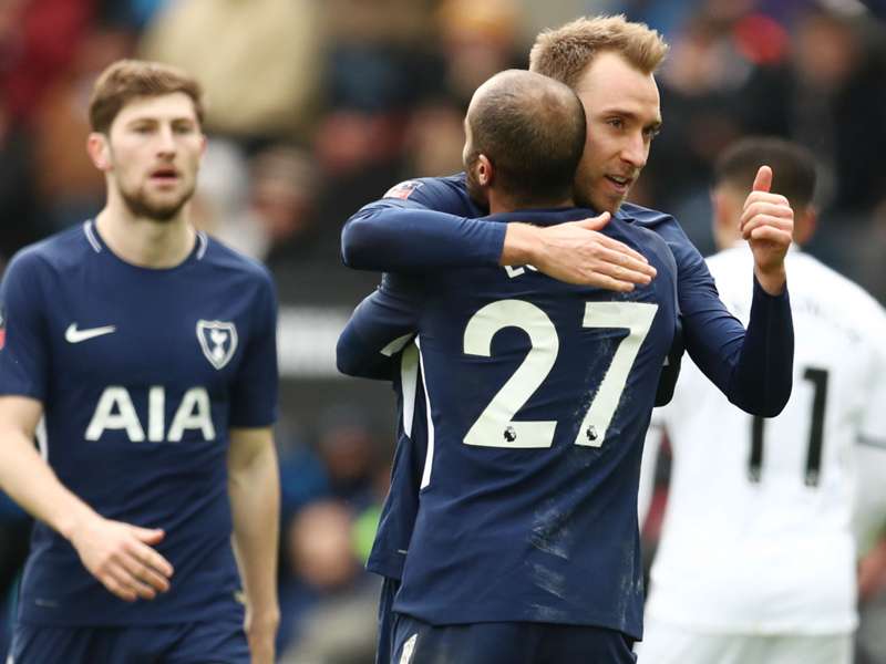 Fa Cup Swansea City 0 Tottenham 3 Eriksen Stars Goal Com