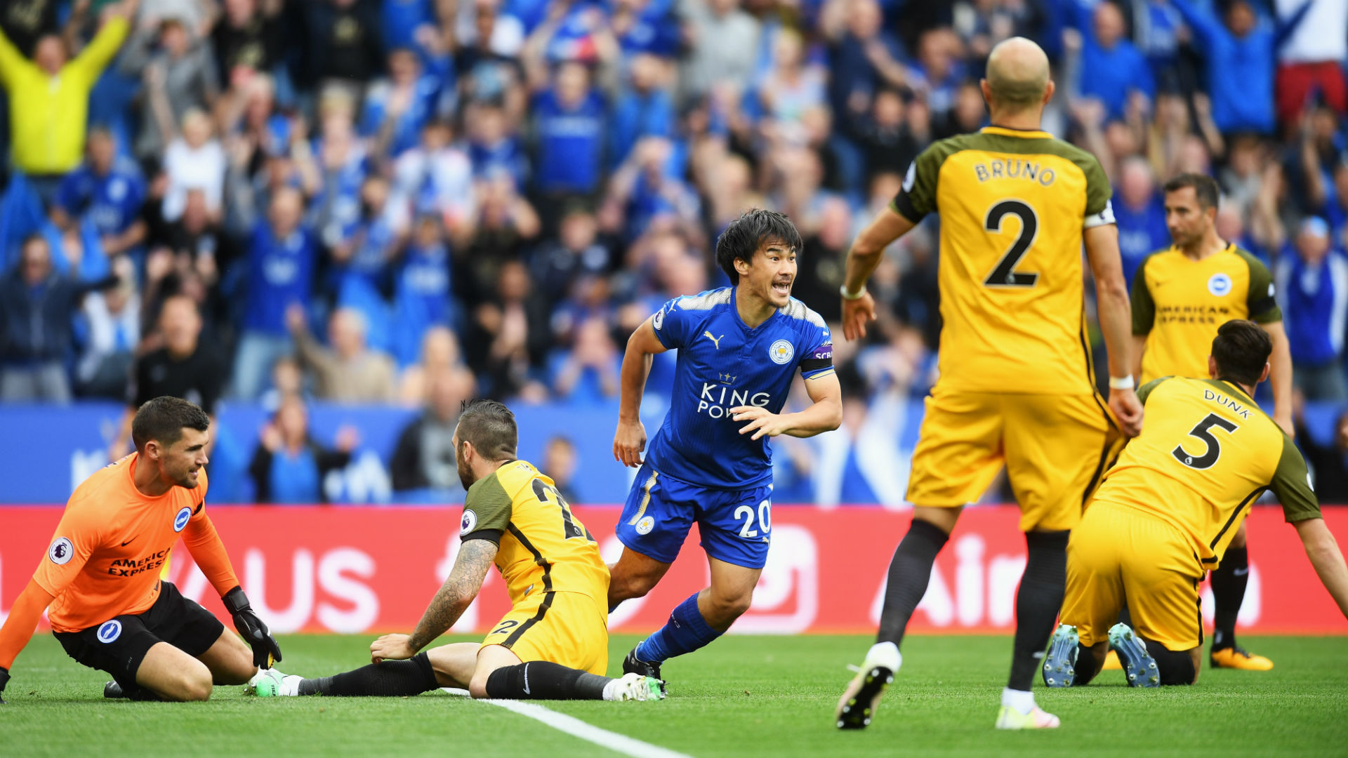 Leicester City v Brighton & Hove Albion Match Report, 19/08/17, Premier  League | Goal.com