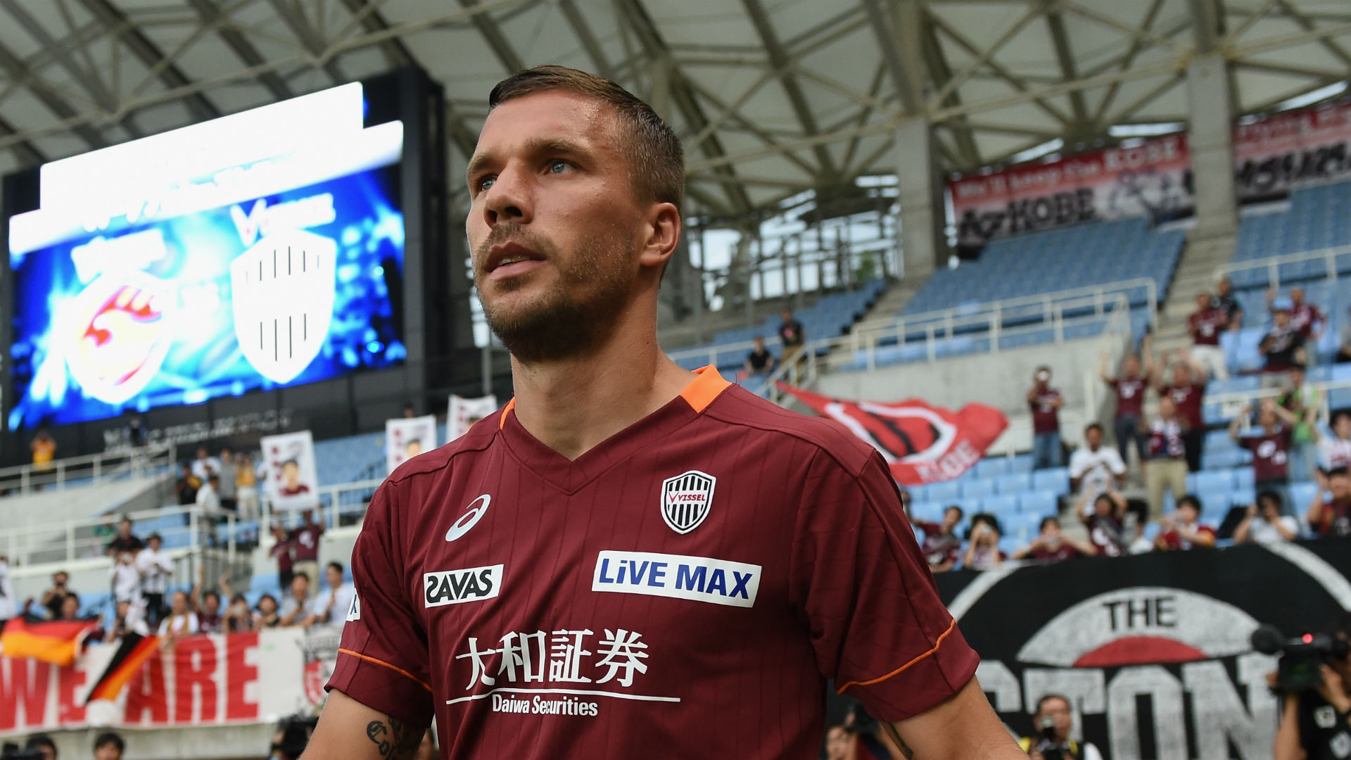 Lukas Podolski Scores Double On Vissel Kobe Debut Sporting News