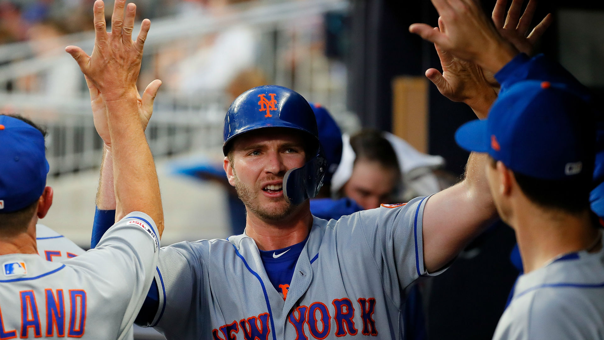 pete alonso no shirt