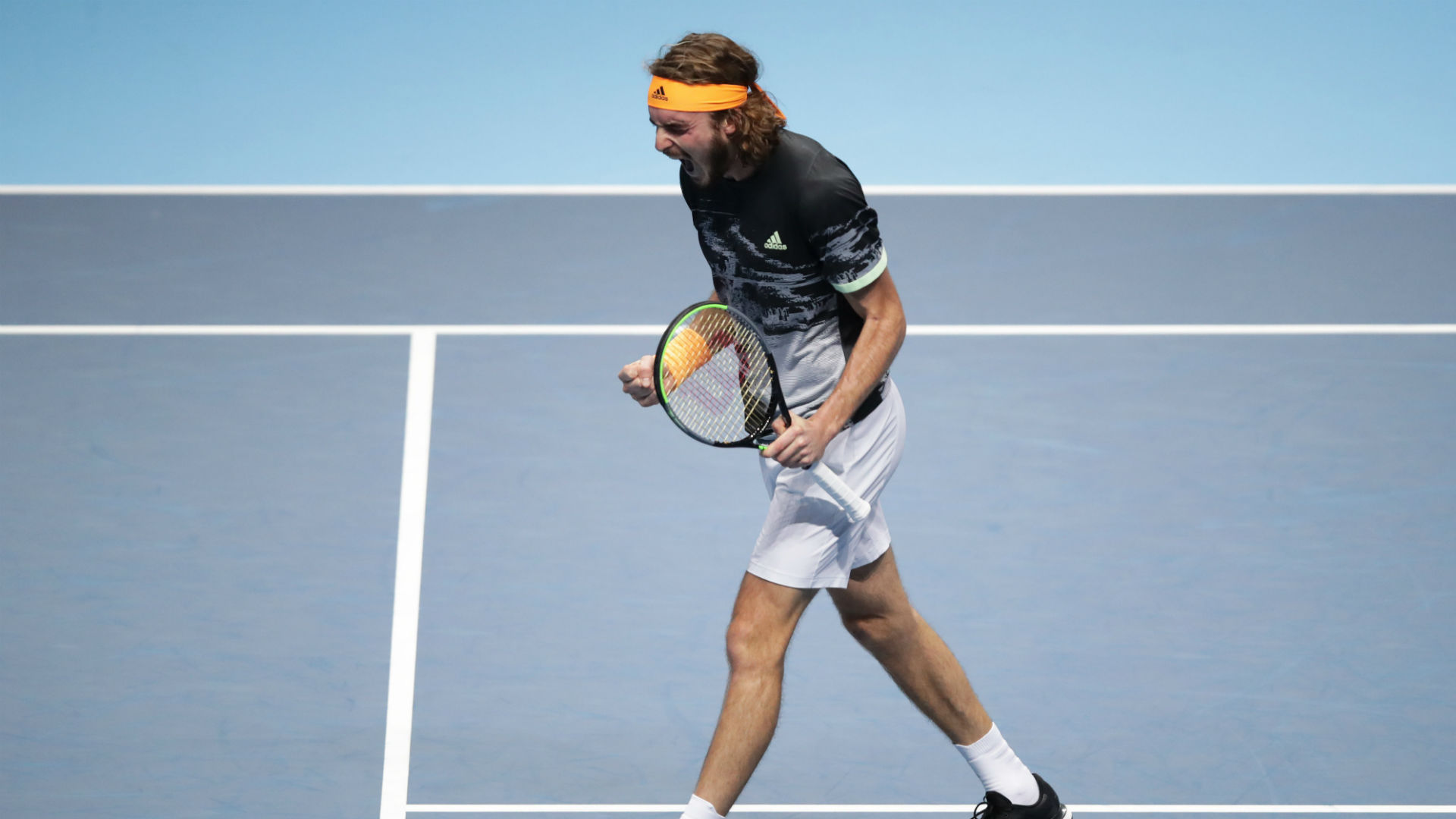Stefanos Tsitsipas downed six-time ATP Finals champion Roger Federer 6-3 6-4 in Saturday's semi ...