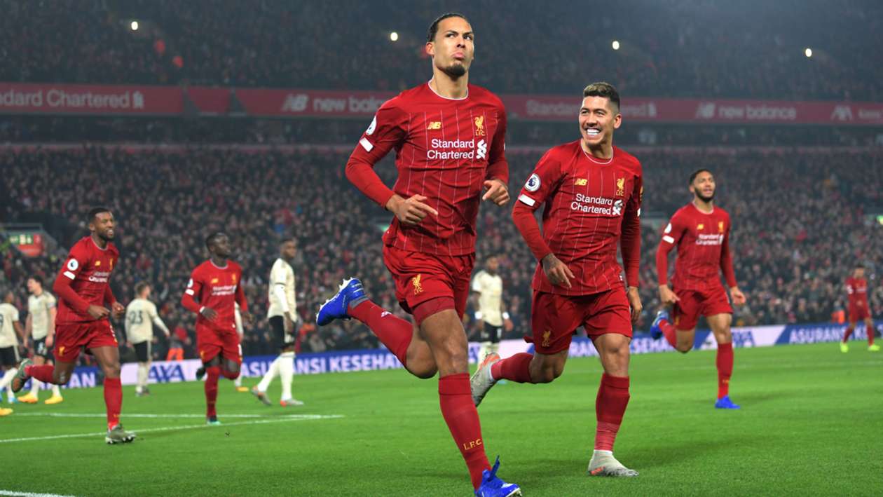 Bpl 2019 2020 Report Liverpool 2 0 Manchester United Van Dijk And Salah Send Leaders 16 Points Clear