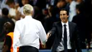 Arsene Wenger and Unai Emery