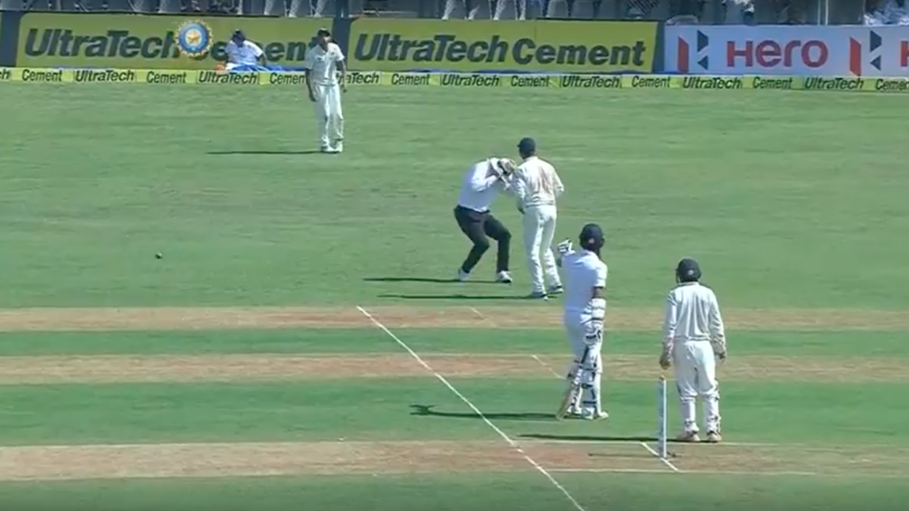 WATCH Paul Reiffel struck in head with cricket ball Sporting News