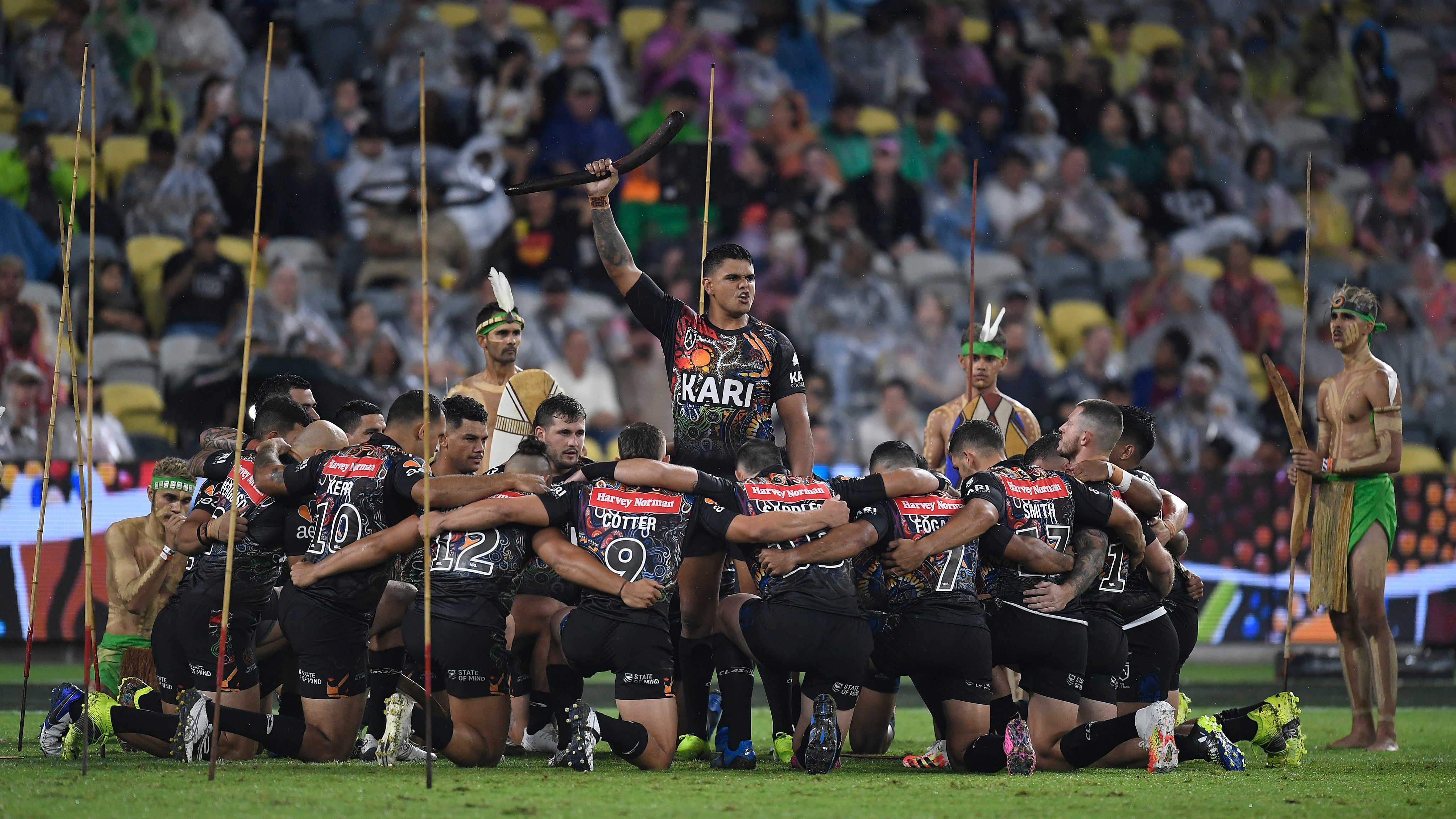 Nrl All Stars Indigenous Peoples And Maori All Stars Deliver A Tingling War Cry Sydney News Today
