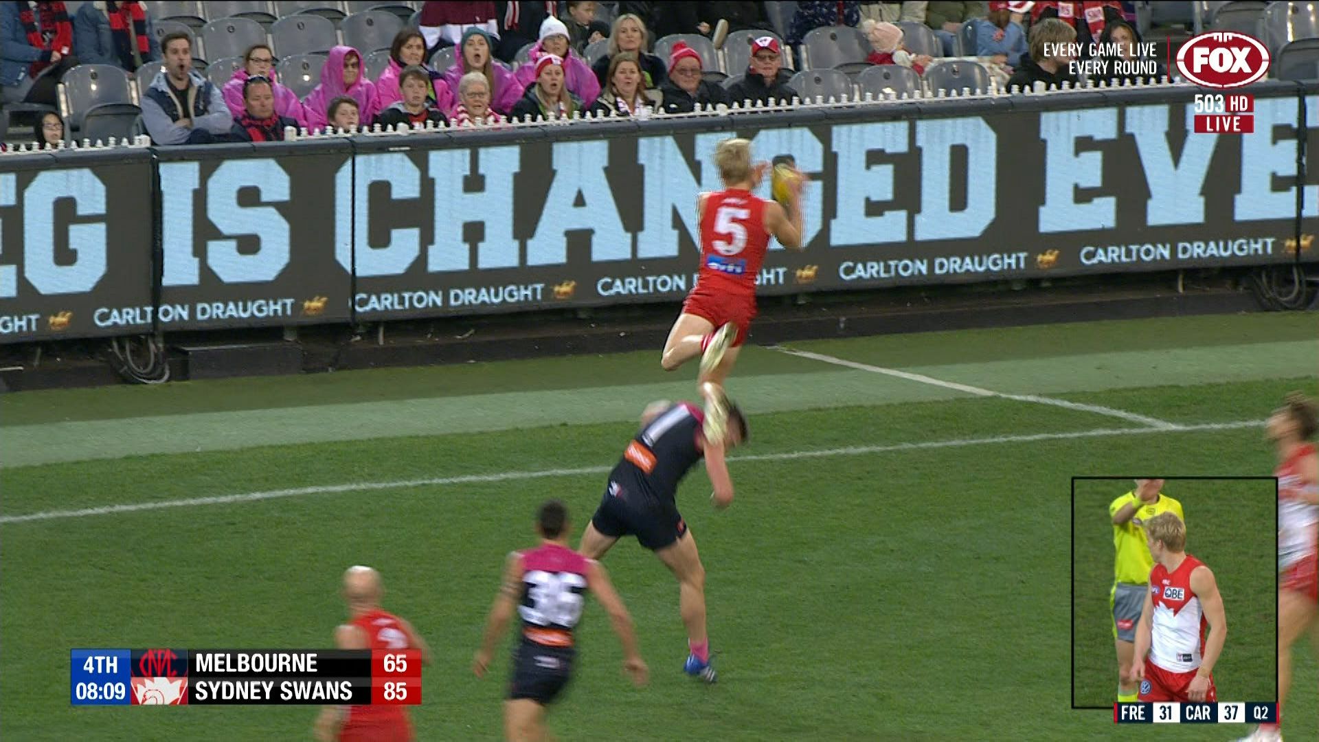 Melbourne Demons V Sydney Swans Isaac Heeney Soars For Mark Of The Year Contender Sporting News Australia