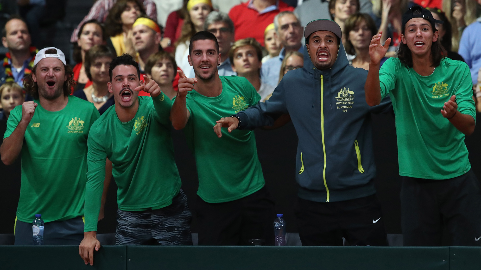 Davis Cup tie on Kyrgios' racquet after dominant doubles ...