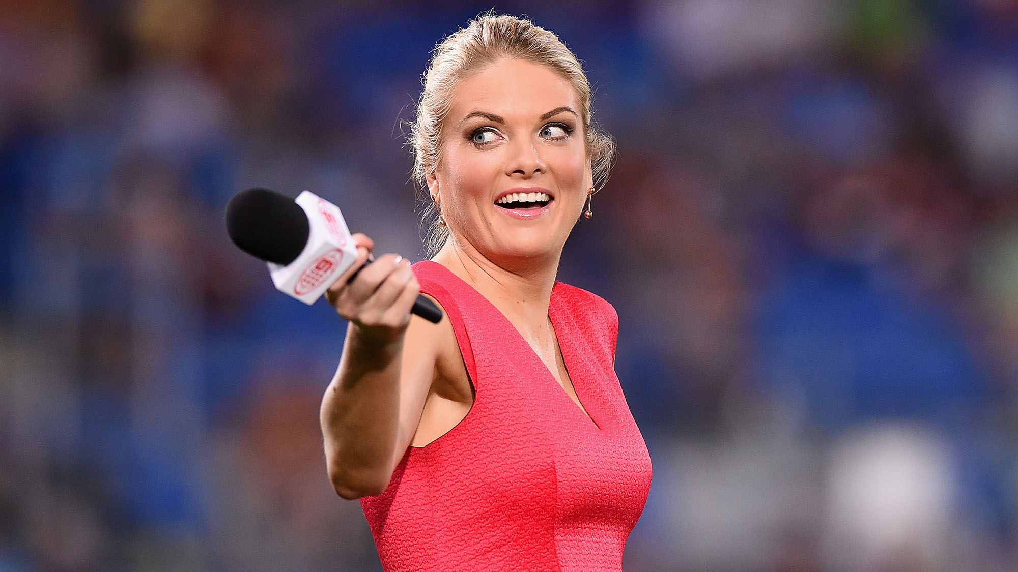 What is the title of this picture ? NRL grand final: Erin Molan's online trolls whacked by media supporters