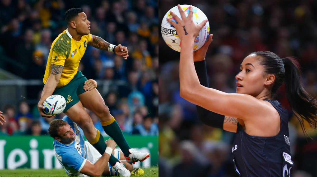 Izzy Folau And Silver Ferns Star Form Power Couple Sporting News Australia