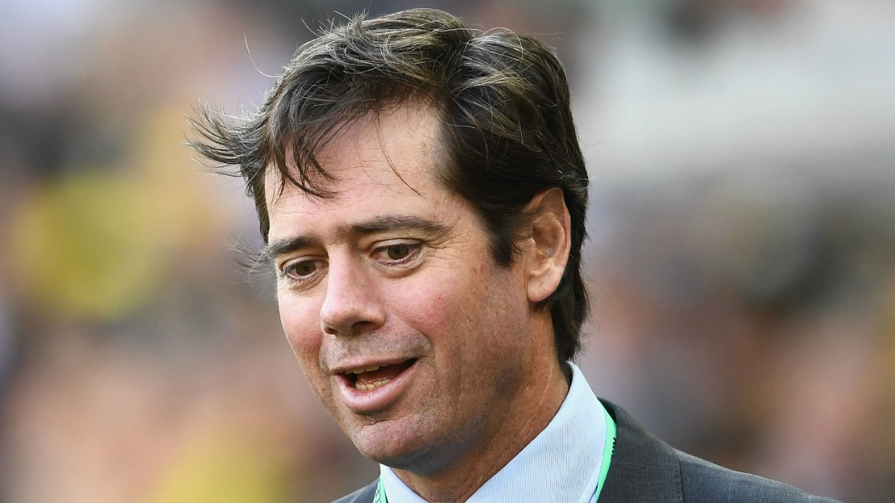 AFL CEO Gillon McLachlan gives some not so helpful advice for Dane Swan