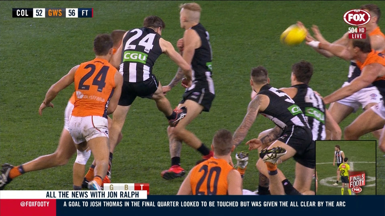 Collingwood V Gws Afl Arc Hammered After Josh Thomas Howler