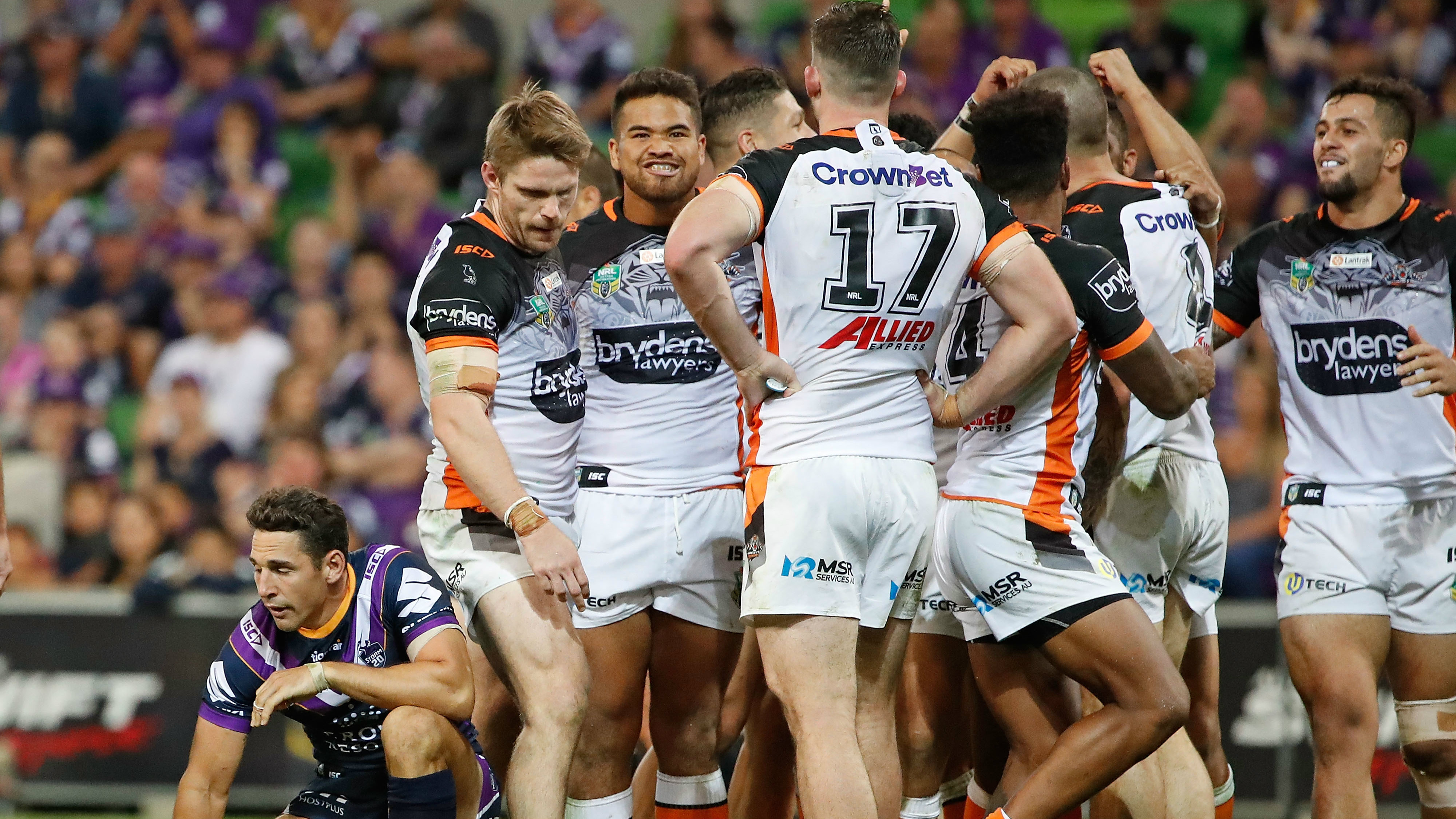 Referees savaged for lopsided penalty count as Wests Tigers defeat